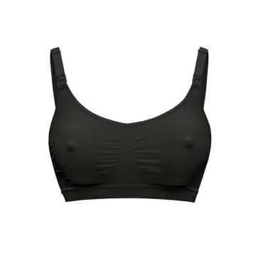 Medela Keep Cool Дишащ сутиен за бременност и кърмене, размер L, черен