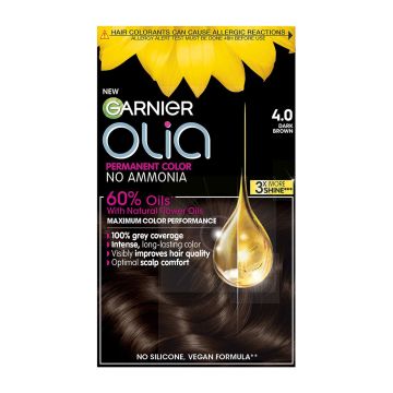 Garnier Olia Безамонячна боя за коса, 4.0 Dark Brown