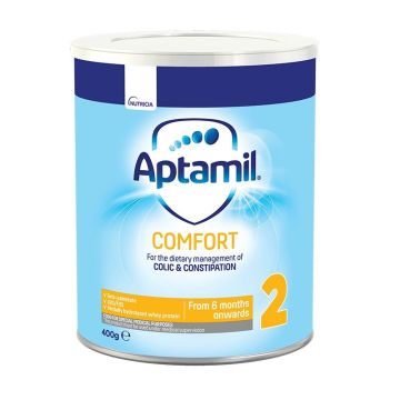 Aptamil Comfort 2 Храна за специални медицински цели, за диетотерапия при колики и запек за кърмачета след 6 -месечна възраст x400 грама