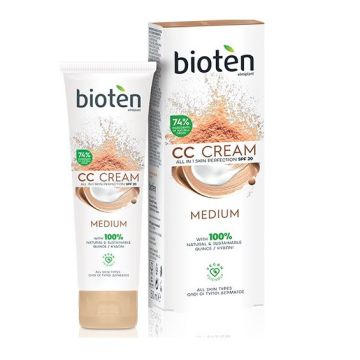 Bioten CC Хидратиращ крем за лице за всеки тип кожа SPF 20, medium х50 мл