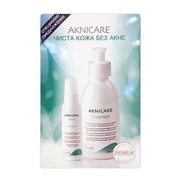 Synchroline AkniCare Промо комплект Почистващ лосион и Спрей за акнеична кожа
