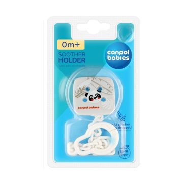 Canpol Babies Toys Клипс с верижка х1 брой, бял