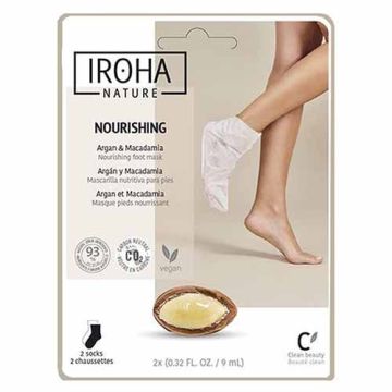 Iroha Argan Омекотяваща маска-чорапи за крака с уреа и масло от арган 2х9 мл