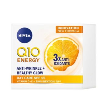Nivea Q10 Energy Енергизиращ дневен крем за сияйна кожа x50мл