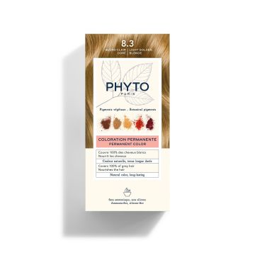 Phyto Color Дълготрайна боя за коса, 8.3 Light Golden Blonde