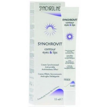 Synchroline Synchrovit Крем против бръчки за околоочен контур и устни x15 мл