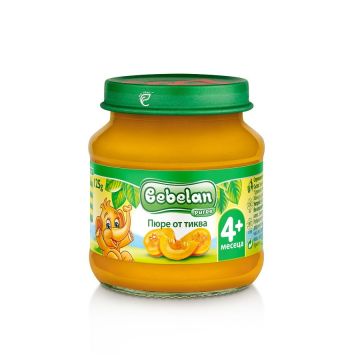Bebelan Puree Пюре от тиква за деца от 4 месечна възраст x125 грама - 5968
