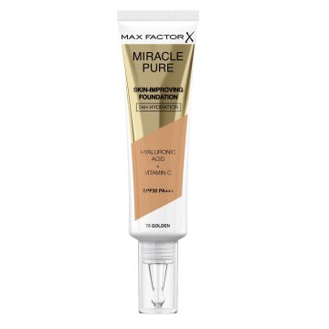 Max Factor Miracle Pure  Фон дьо тен за лице x30 мл, 75 Golden