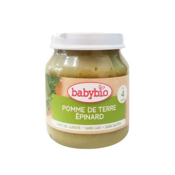 Babybio Био зеленчуково пюре с картофи и спанак за деца над 4 месеца x130 грама