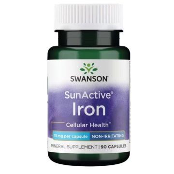 Желязо SunActive 15 мг х90 капсули Swanson