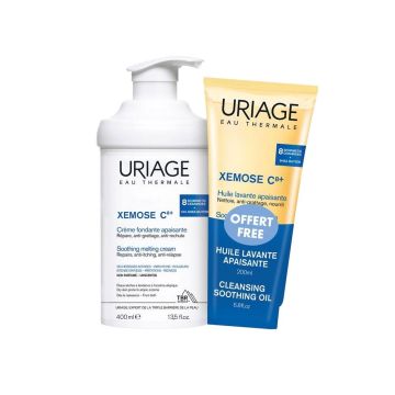 Uriage Xemose C8+ Комплект Липидо-възстановяващ крем и измиващо душ-олио за тяло