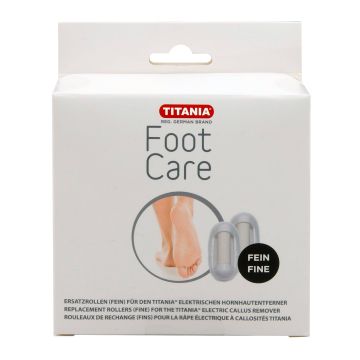 Titania FootCare Комплект Резервни глави с фина повърхност за електрическа пила x2 броя