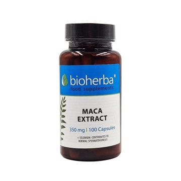 Maca Extract За повишаване на сексуалността 350 мг x100 капсули Bioherba