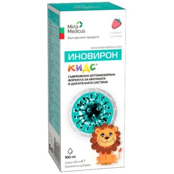 Иновирон Кидс сироп за имунната и дихателната система х100 мл Mirta Medicus
