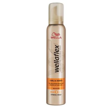 Wellaflex Curls & Waves 3 Пяна за коса за обем със силна фиксация х200 мл