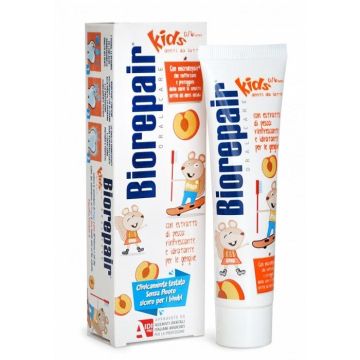 Biorepair Kids Паста за зъби за деца 0-6 години с екстракт от праскова х50 мл
