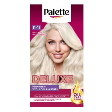 Palette Deluxe Подхранваща трайна крем боя за коса x100 мл, 11-11 Ultra Titanium