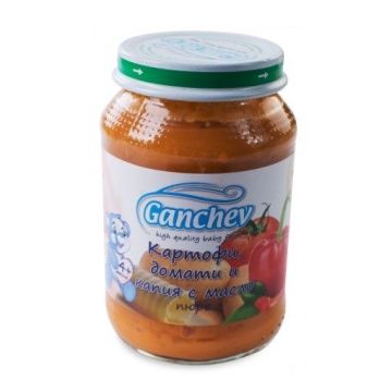 Ganchev Пюре с картофи, домати и капия с масло над 4 месечна възраст x190 грама