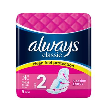 Always Classic Maxi Дамски превръзки х9 броя