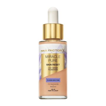 Мах Faxtor Miracle Pure 2в1 Серум фон дьо тен за лице х30 мл 30-40 fair to light