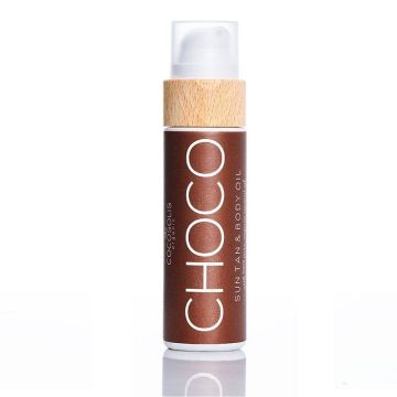 Cocosolis Suntan & Body Oil Choco Био масло за бърз и наситен тен с аромат на шоколад x100 мл