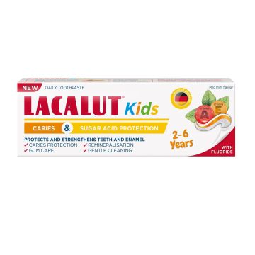 Lacalut Kids Паста за зъби за деца от 2 до 6 години x55 грама