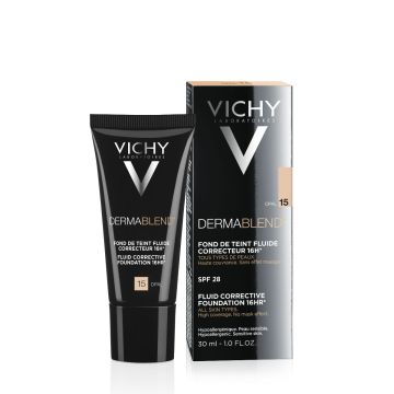 Vichy Dermablend Коригиращ фон дьо тен флуид, 15 Опал