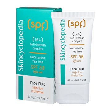 Skincyclopedia SPF Слънцезащитен флуид за лице против несъвършенства SPF50 х50 мл