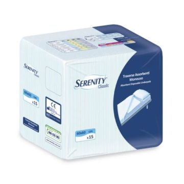 Serenity Чаршафи за еднократна употреба 60х60см x15 броя