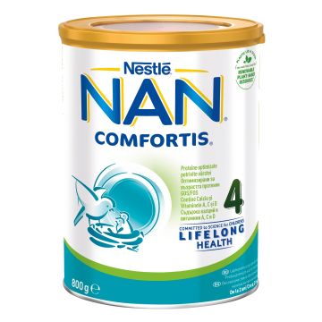 Nestle Nan Comfortis 4 Висококачествено обогатено преходно мляко на прах за малки деца, след 2-рата годинка x800 грама