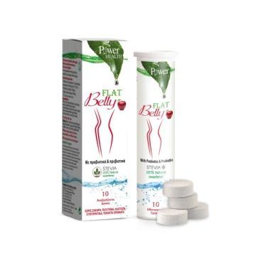 Flat Belly със стевия х10 ефервесцентни таблетки Power of Nature