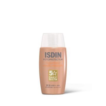 ISDIN Fotoprotector Fusion Water Оцветен слънцезащитен флуид за лице SPF50 x50 мл, цвят Medium