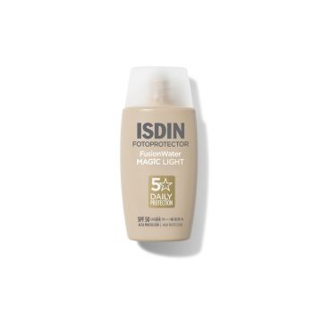 ISDIN Fotoprotector Fusion Water Оцветен слънцезащитен флуид за лице SPF50 x50 мл, цвят Light