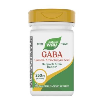 GABA Спокоен сън и баланс на нервната система 250 mg х60 капсули Nature's Way