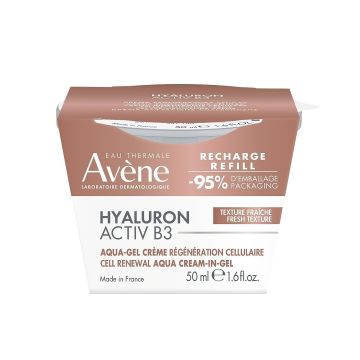 Avene Eau Thermale Hyaluron Activ B3 Регенериращ аква гел-крем за лице x50 мл, пълнител