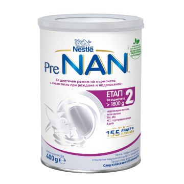 Nestle PreNan Етап 2 Храна за новородени за специални медицински цели x400 грама