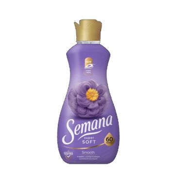 Semana Super Soft Smooth Омекотител концентрат за дрехи х1200 мл, 60 пранета