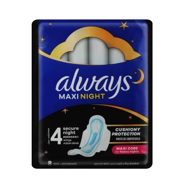 Always Maxi Night Нощни дамски превръзки х8 броя