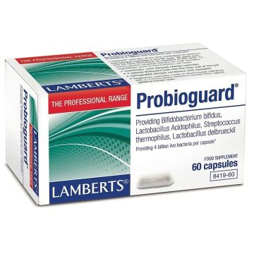 Probioguard с 4 пробиотични щама х60 капсули Lamberts