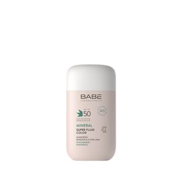 Babe Sunscreen Минерален супер флуид за лице с цвят SPF50 х50 мл