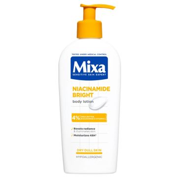 Mixa Niacinamide Bright Лосион за тяло за суха кожа без блясък x400 мл