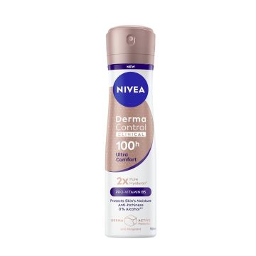 Nivea Derma Control Clinical Ultra Comfort Део спрей против изпотяване за жени х150 мл