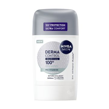 Nivea Men Derma Control Clinical Део стик против изпотяване за мъже х50 мл