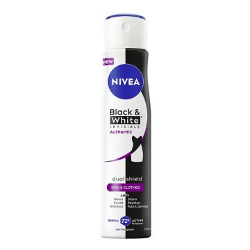 Nivea Invisible Authentic Део спрей против изпотяване х250 мл