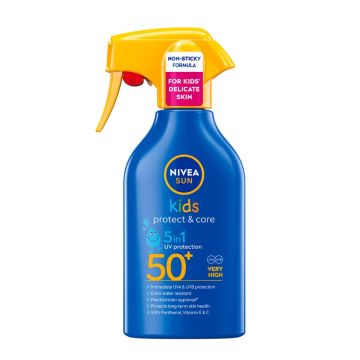 Nivea Sun Kids Protect & Care 5в1 Детски слънцезащитен спрей SPF50+ х250 мл