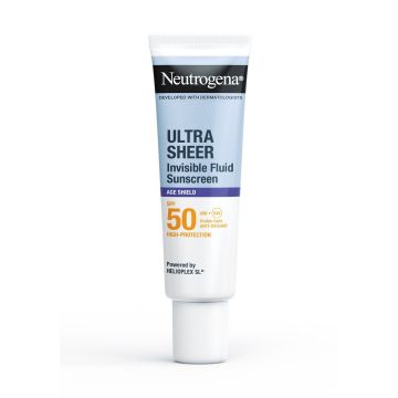 Neutrogena Ultra Sheer SPF50 Невидим слънцезащитен флуид за лице против стареене x50 мл