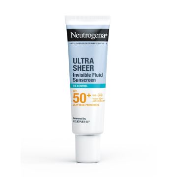 Neutrogena Ultra Sheer SPF50+ Невидим слънцезащитен флуид за лице за контрол на себума x50 мл