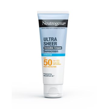 Neutrogena Ultra Sheer SPF50 Невидим хидратиращ слънцезащитен крем за лице x50 мл