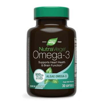 NutraVege Oмега-3 от водорасли х30 софтгел капсули Nature's Way