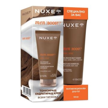 Nuxe Men Boost Комплект Хидратиращ гел за лице и Мултифункционален душ гел за тяло
